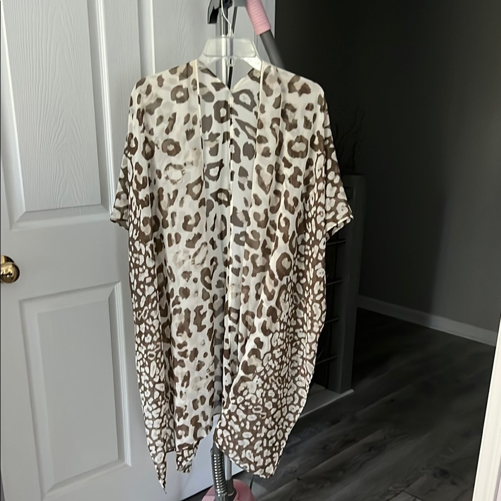 Leopard Print Kimono Cardigan